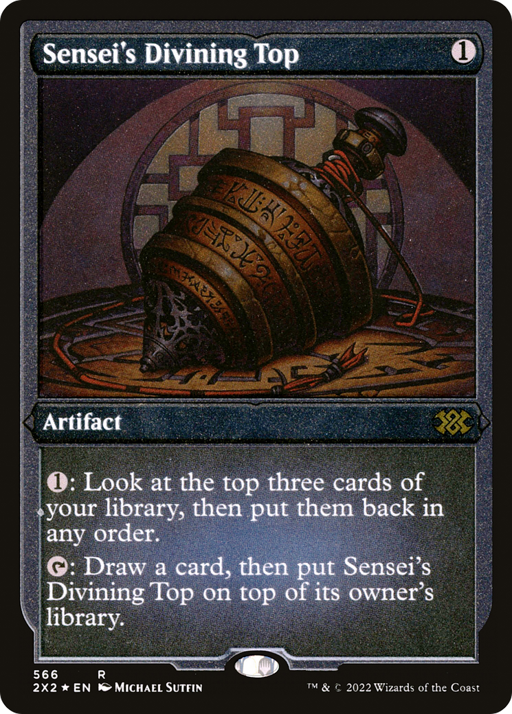 Sensei's Divining Top (566) Etched Foil - Double Masters 2022