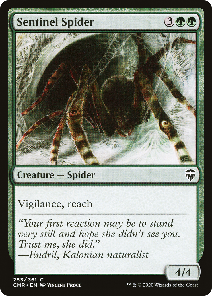 Sentinel Spider (253) - Commander Legends Foil