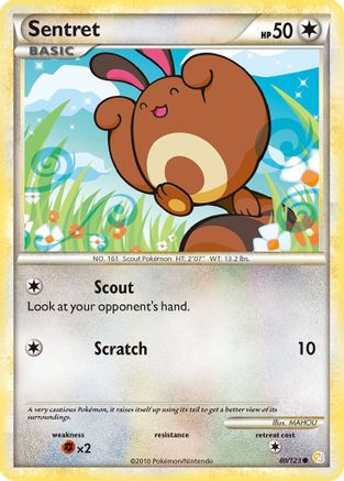 Sentret (80) Reverse Holofoil - HeartGold & SoulSilver