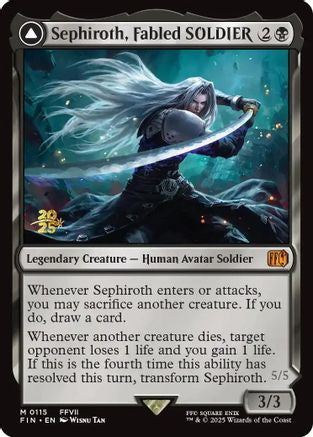 Sephiroth, Fabled SOLDIER // Sephiroth, One-Winged Angel (115) Foil - FINAL FANTASY