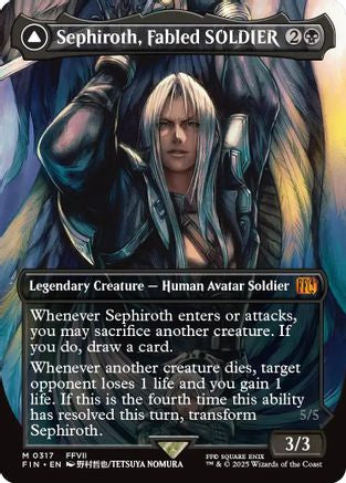 Sephiroth, Fabled SOLDIER // Sephiroth, One-Winged Angel (Borderless) (317) - FINAL FANTASY