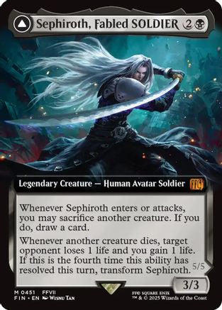 Sephiroth, Fabled SOLDIER // Sephiroth, One-Winged Angel (Extended Art) (451) - FINAL FANTASY