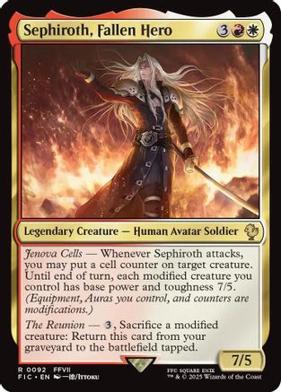 Sephiroth, Fallen Hero (092) - Commander: FINAL FANTASY