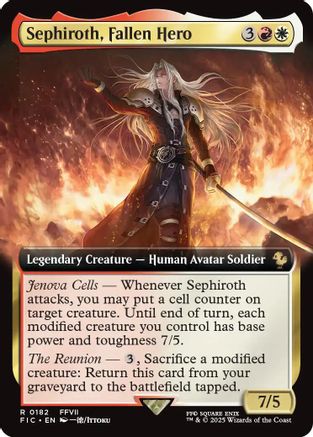 Sephiroth, Fallen Hero (Extended Art) (182) - Commander: FINAL FANTASY