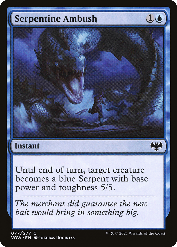 Serpentine Ambush (077) - Innistrad: Crimson Vow Foil