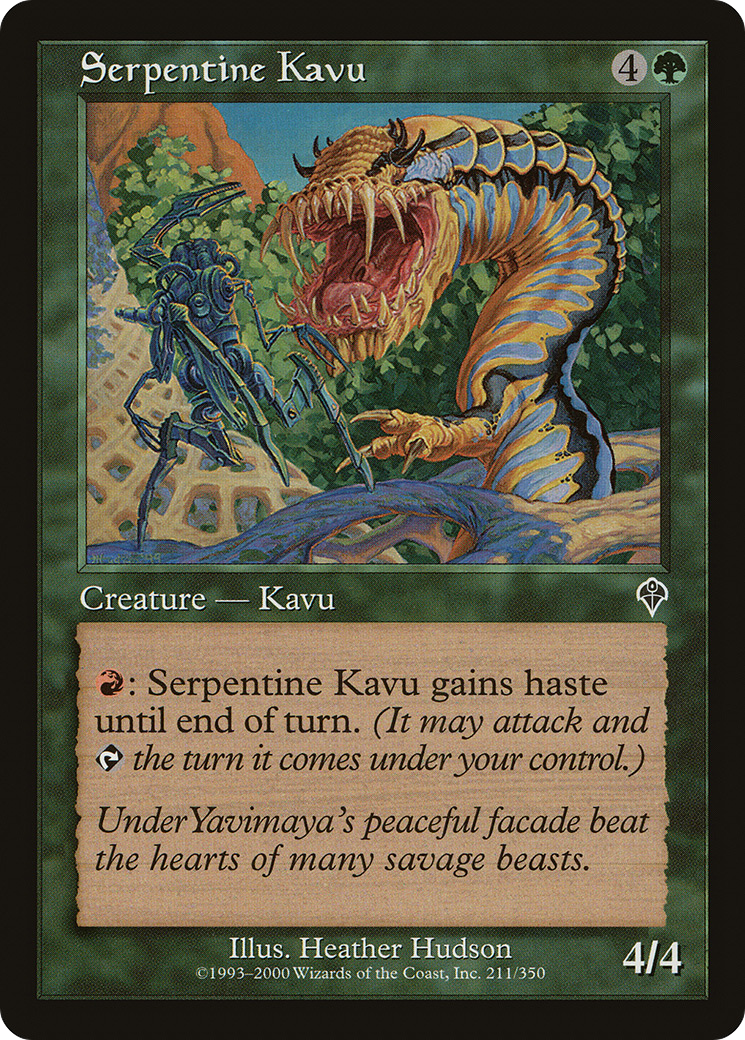 Serpentine Kavu (211) Foil - Invasion