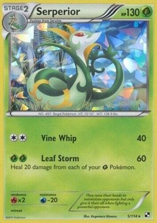 Serperior (Cracked Ice Holo) (Deck Exclusives) (5) Holofoil - Black & White