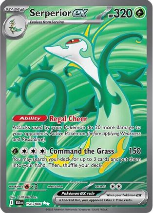 Serperior ex (Full Art) (156) Holofoil - Black Bolt