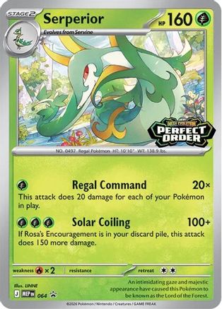 Serperior (Prerelease) (64) Holofoil - Black Star Promos