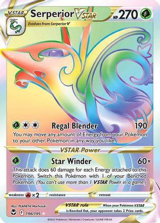 Serperior VSTAR (196) Holofoil - Silver Tempest