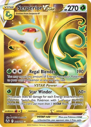 Serperior VSTAR (Gold) (210) Holofoil - Silver Tempest