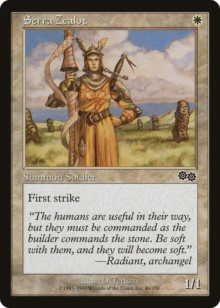 Serra Zealot (046) - Urza's Saga