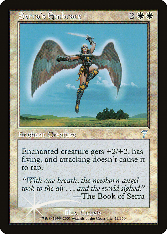 Serra's Embrace (043) Foil - Seventh Edition