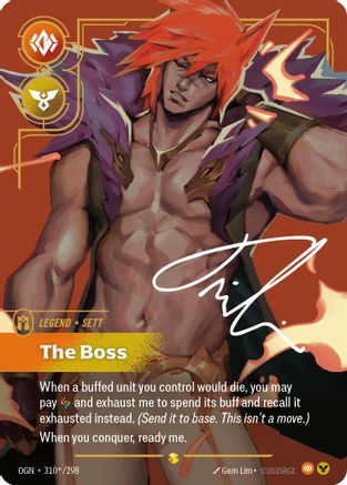 Sett – The Boss (Signature) (310) Foil - Origins