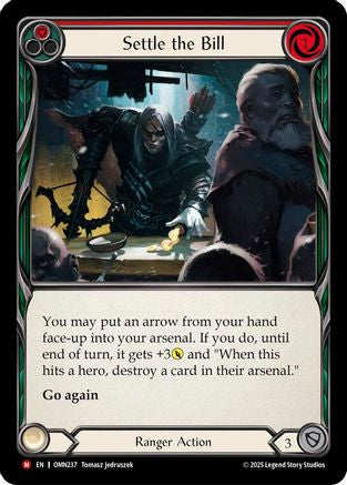 Settle The Bill (Red) (OMN237) Rainbow Foil - Omens of the Third Age
