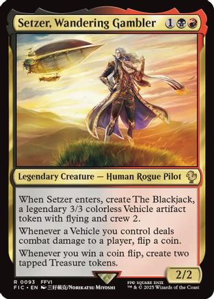 Setzer, Wandering Gambler (093) - Commander: FINAL FANTASY