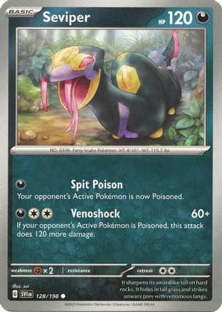 Seviper (128) Reverse Holofoil - Scarlet & Violet