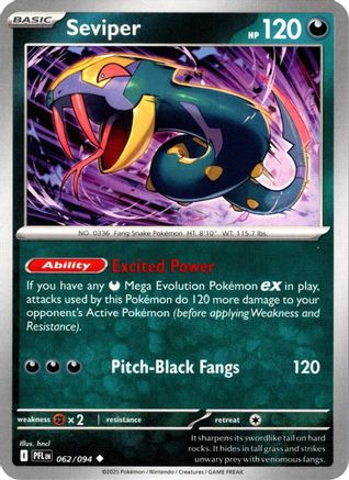 Seviper (62) Reverse Holofoil - Phantasmal Flames