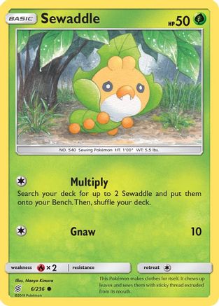 Sewaddle (6) Reverse Holofoil - Unified Minds