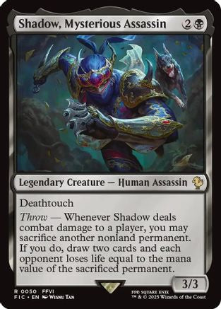 Shadow, Mysterious Assassin (050) - Commander: FINAL FANTASY