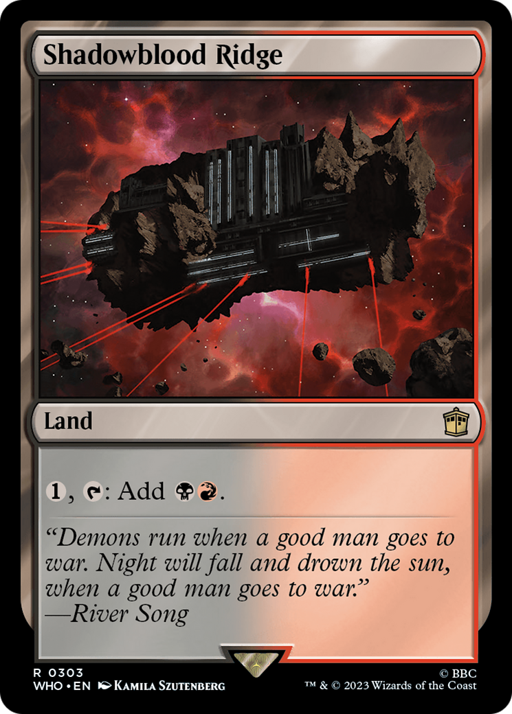 Shadowblood Ridge (303) Foil - Doctor Who