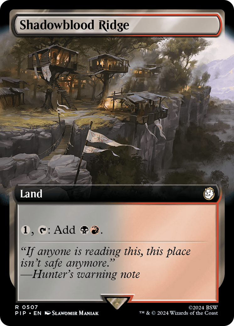 Shadowblood Ridge (Extended Art) (507) Foil - Fallout