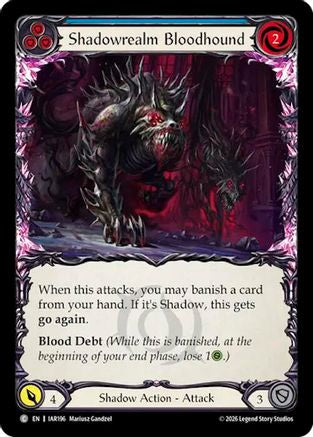 Shadowrealm Bloodhound (Blue) (IAR196) Rainbow Foil - Usurp the Shadow Throne