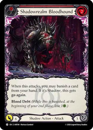 Shadowrealm Bloodhound (Red) (IAR194) Rainbow Foil - Usurp the Shadow Throne