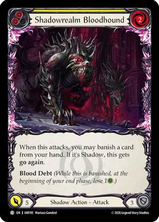 Shadowrealm Bloodhound (Yellow) (IAR195) - Usurp the Shadow Throne