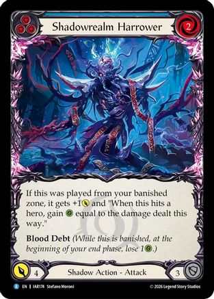 Shadowrealm Harrower (Blue) (IAR174) Rainbow Foil - Usurp the Shadow Throne