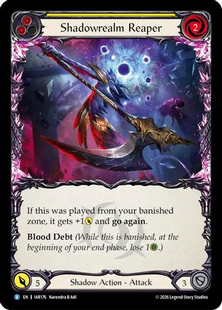 Shadowrealm Reaper (Yellow) (IAR176) Rainbow Foil - Usurp the Shadow Throne