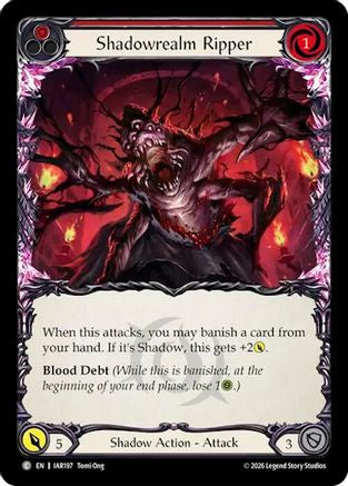 Shadowrealm Ripper (Red) (IAR197) Rainbow Foil - Usurp the Shadow Throne