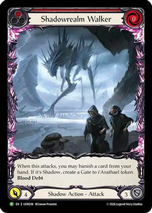 Shadowrealm Walker (Micro Text) (GEM208) Rainbow Foil - GEM Pack
