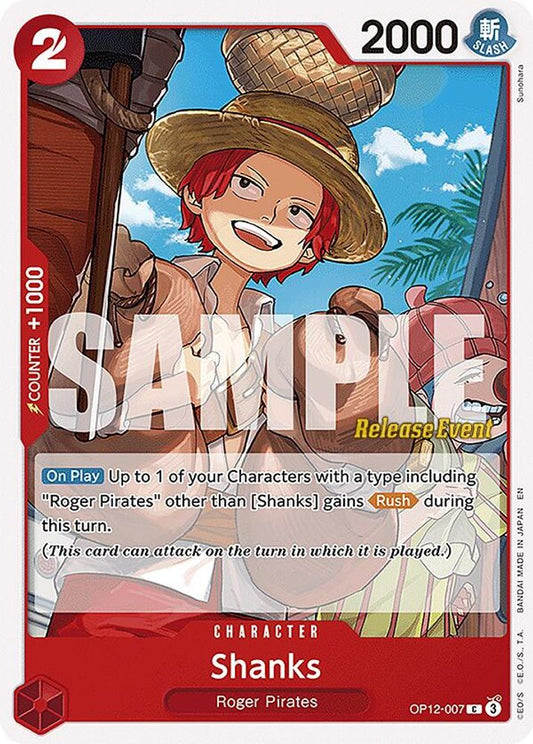 Shanks (OP12-007) Release Event Cards