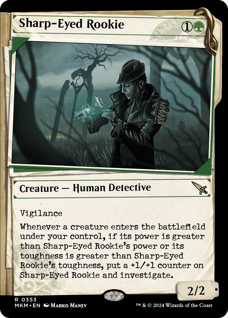 Sharp-Eyed Rookie (Showcase) (353) - Murders at Karlov Manor Foil