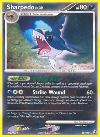 Sharpedo (37) Reverse Holofoil - Secret Wonders