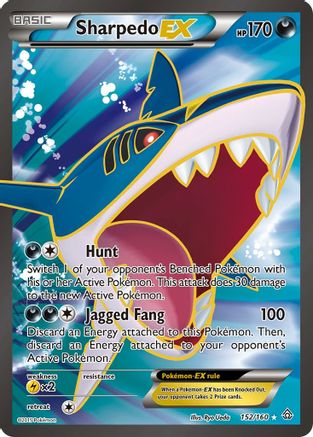 Sharpedo EX (Full Art) (152) Holofoil - Primal Clash