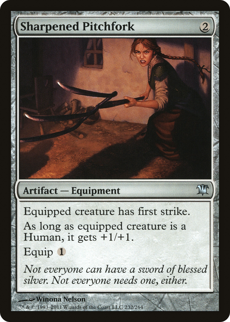 Sharpened Pitchfork (232) Foil - Innistrad