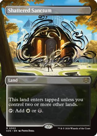 Shattered Sanctum (Borderless) (303) Foil - Secrets of Strixhaven