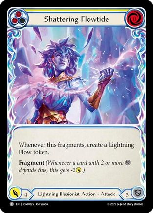 Shattering Flowtide (Yellow) (OMN025) - Omens of the Third Age