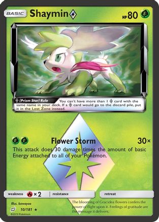 Shaymin Prism Star (10) Holofoil - Team Up