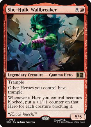 She-Hulk, Wallbreaker (060) - Commander: Marvel Super Heroes
