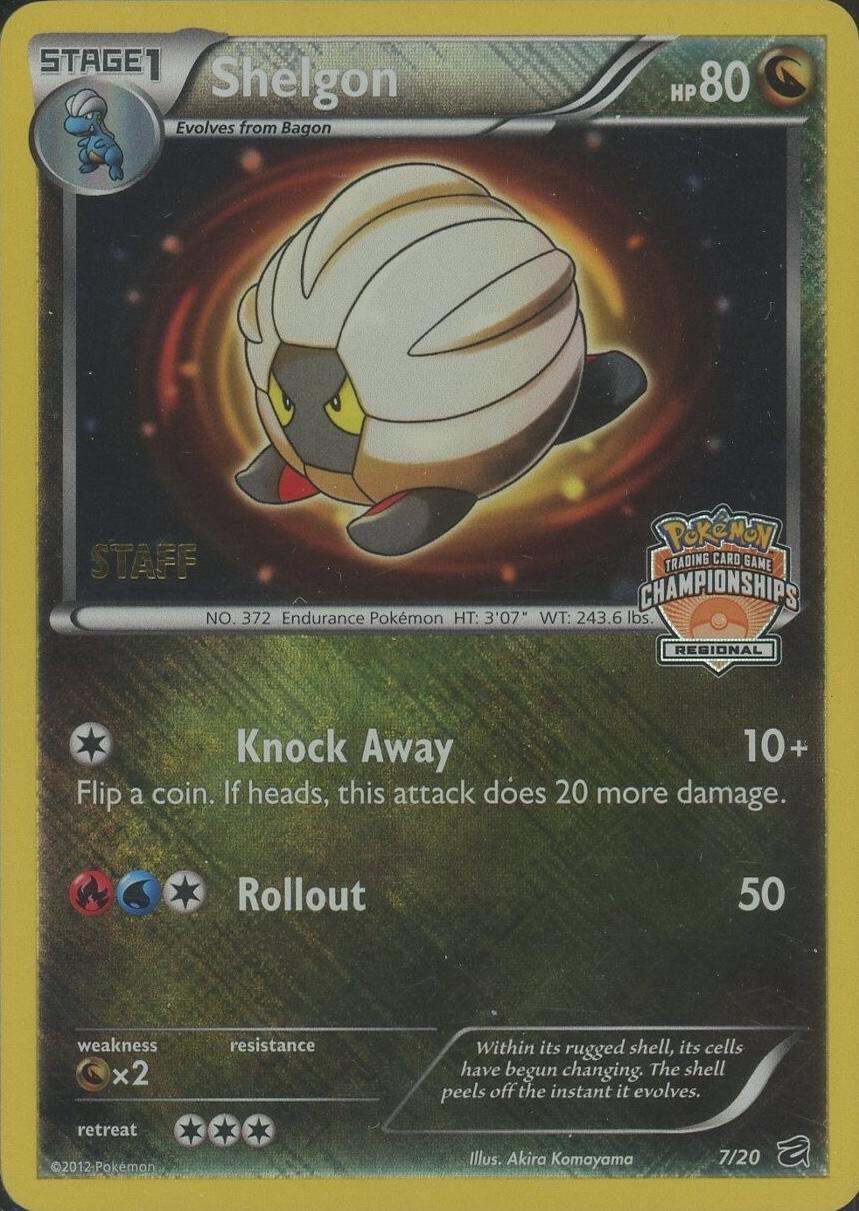 Shelgon (Regional Championships) [Staff] (7) Reverse Holofoil - League & Championship Cards