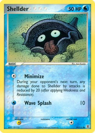 Shellder (79) Reverse Holofoil - FireRed & LeafGreen