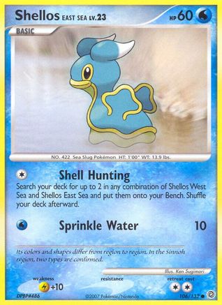 Shellos East Sea (106) Reverse Holofoil - Secret Wonders