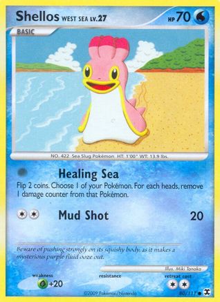 Shellos West Sea (80) Reverse Holofoil - Rising Rivals