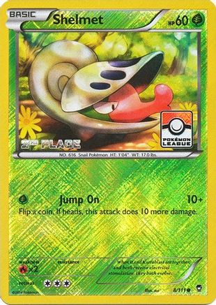 Shelmet (Pokemon League) [2nd Place] (8) Reverse Holofoil - League & Championship Cards