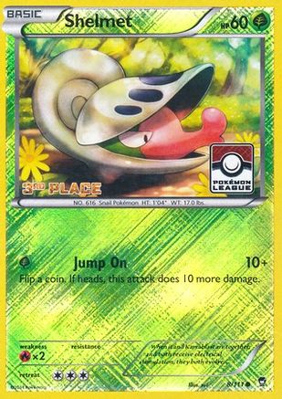 Shelmet (Pokemon League) [3rd Place] (8) Reverse Holofoil - Furious Fists