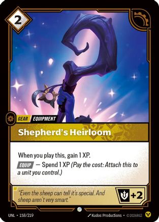 Shepherd's Heirloom (158) - Unleashed