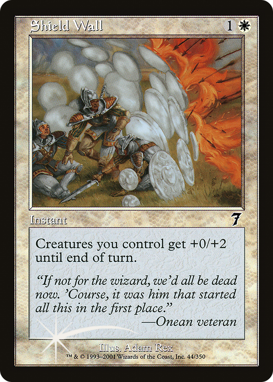 Shield Wall (044) Foil - Seventh Edition